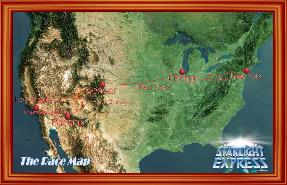 St Express Map Starlight Express Race Map by CloddyProductions203 on DeviantArt