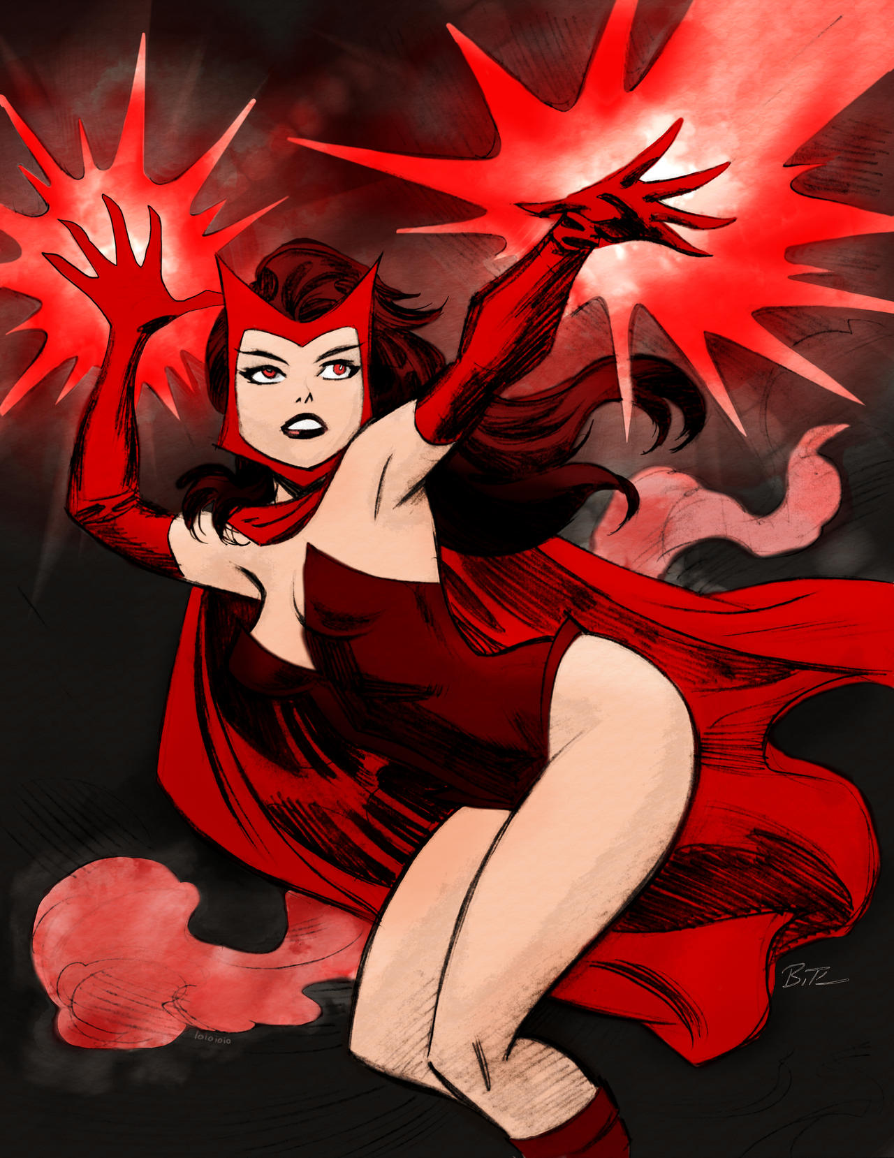 Scarlet Witch by MarceloSilvaArt on DeviantArt