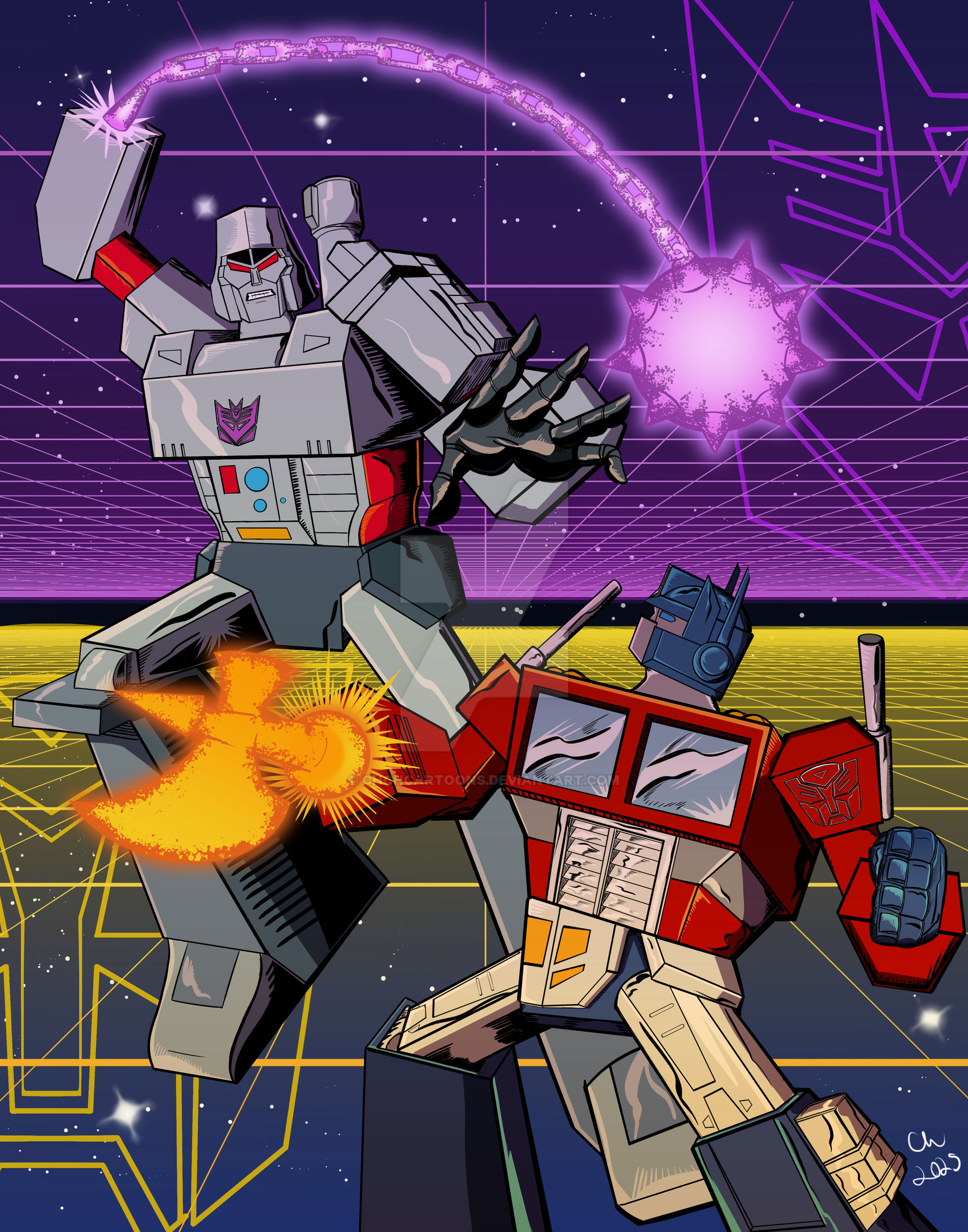 Megatron Vs Optimus Prime By CHCHcartoons On DeviantArt megatron-vs-optimus-prime-by-chchcartoons-on-deviantart
