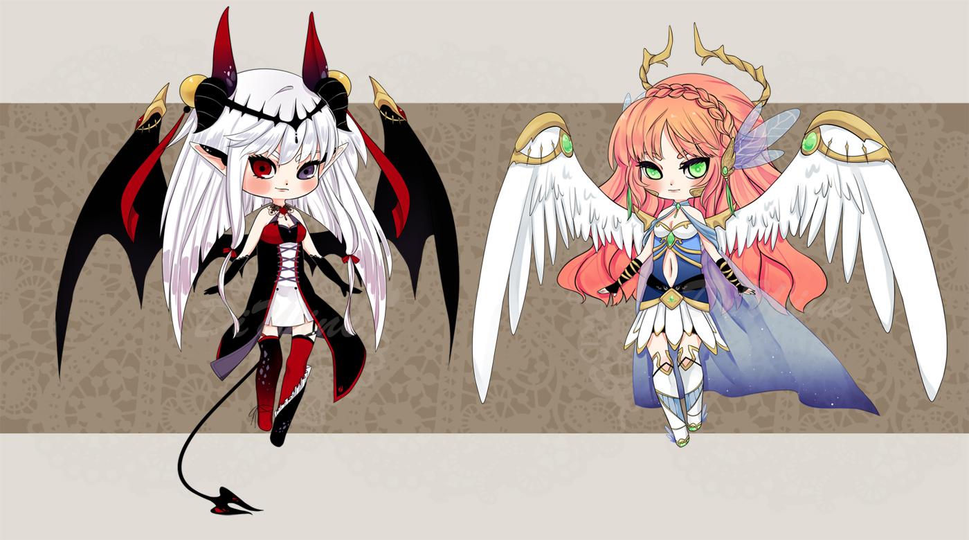 [Close] Auction Demon-Angel Adoptable