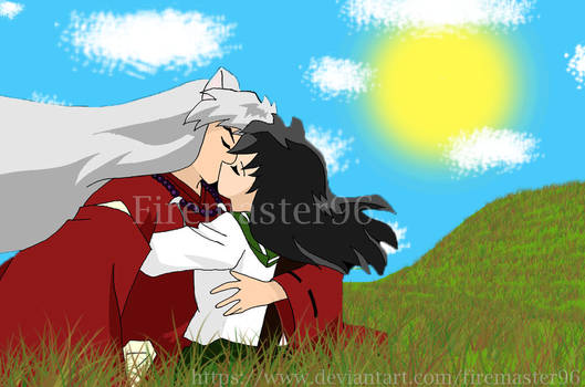 Inuyasha and Kagome wallpaper2