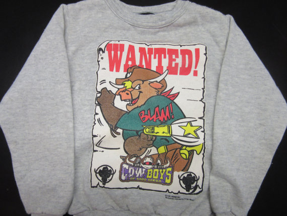 Vintage ''Cowboys Of Moo Mesa'' Sweatshirt