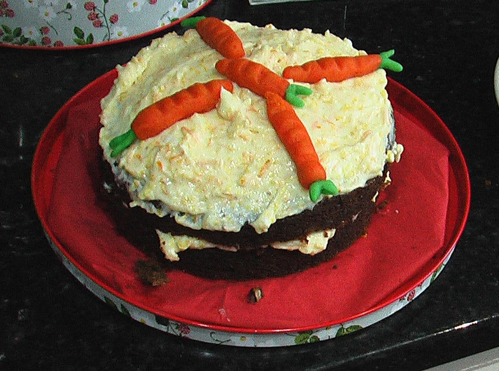 Cliff Richard's Carrot Cake (My Bake)