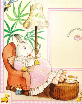 Mother-to-Be Rabbit Illustration