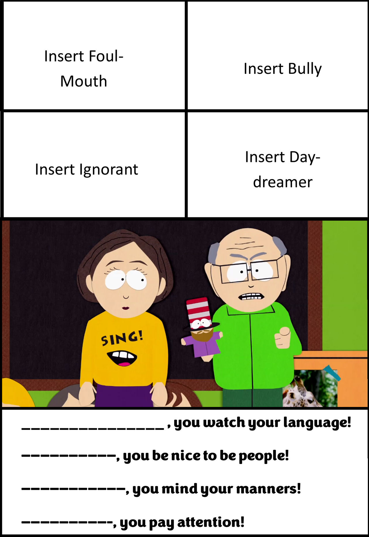 Mr Garrison Memes Herbert Garrison | South Park Archives | Fandom