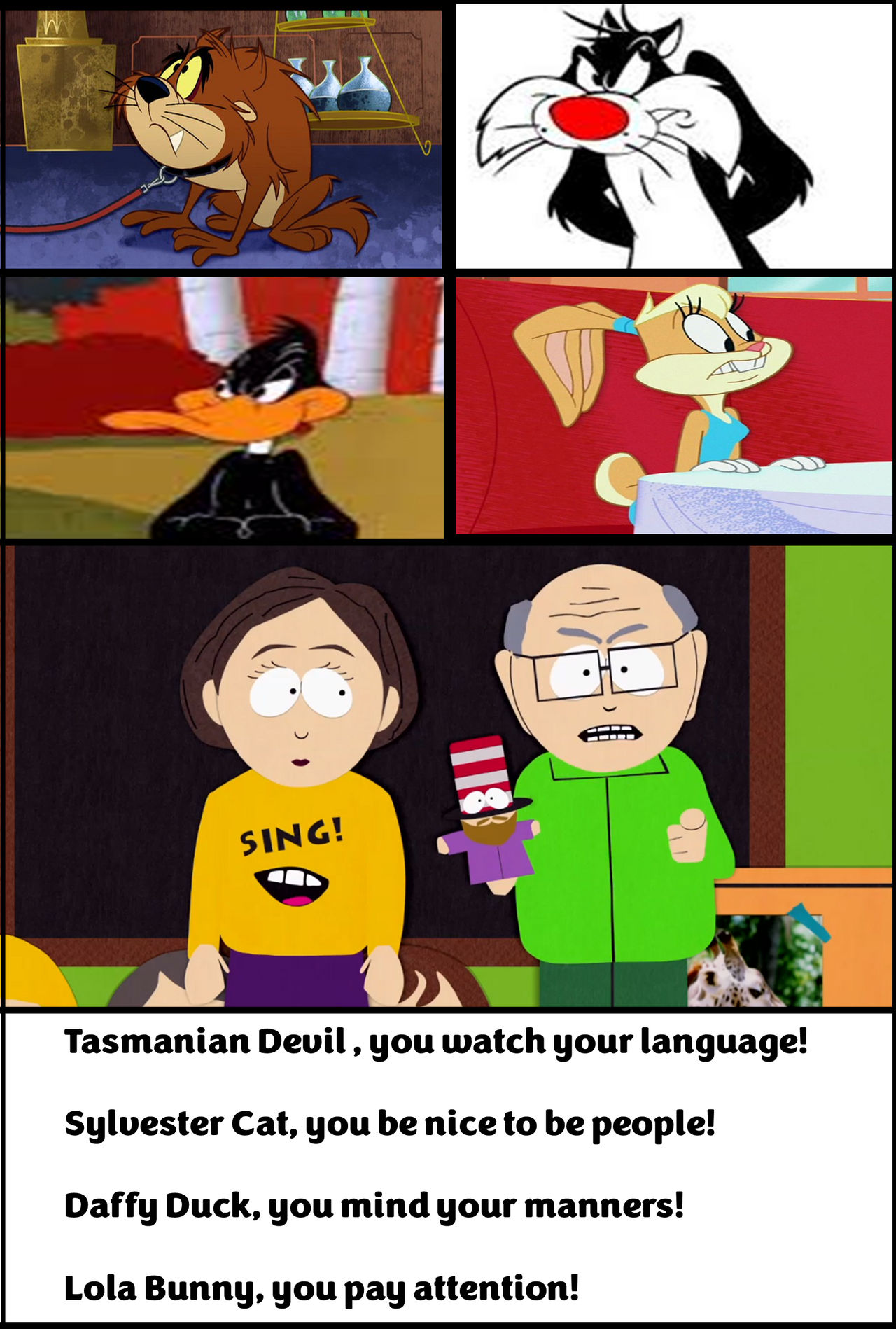 Mr Garrison Tells Off Looney Tunes Characters By CCB 18 On DeviantArt mr-garrison-tells-off-looney-tunes-characters-by-ccb-18-on-deviantart