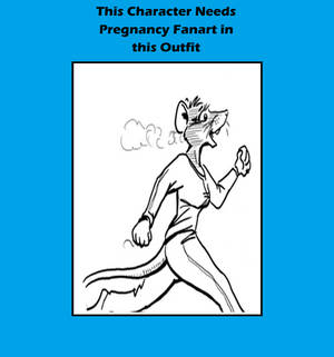 Pregnancy Outfit FanArt - Daniella (Tracksuit)