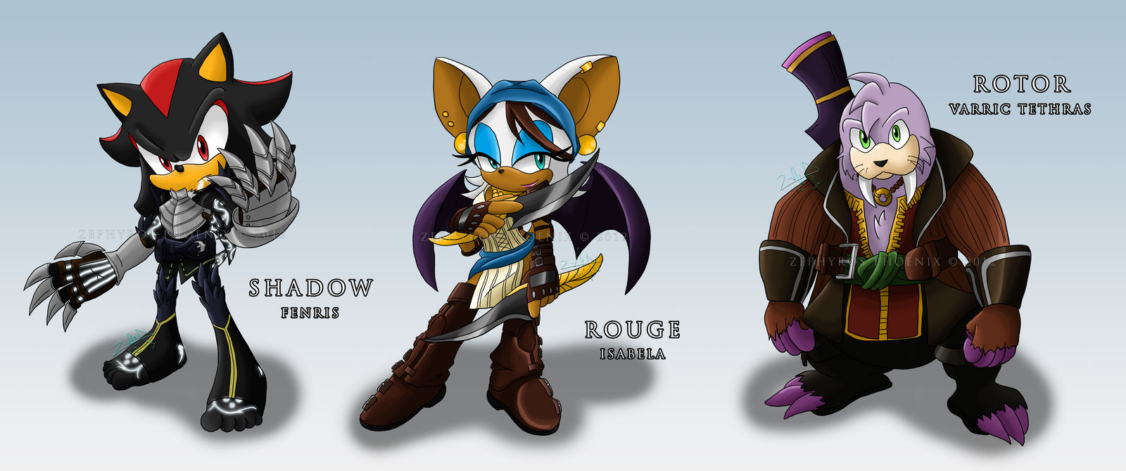 Sonic Age: Shadow, Rouge and Rotor