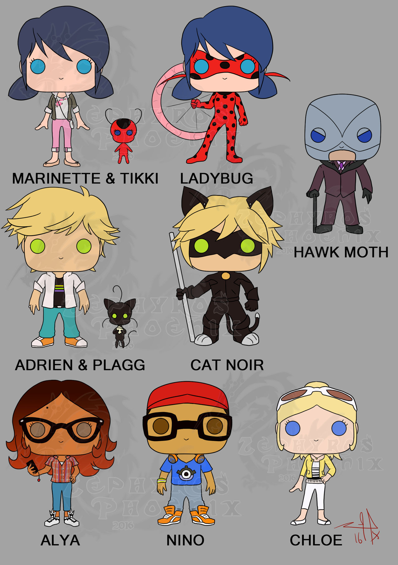 Miraculous Funko Pop Vinyls By Zephyros Phoenix On Deviantart