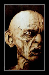 Gollum-my pyrography