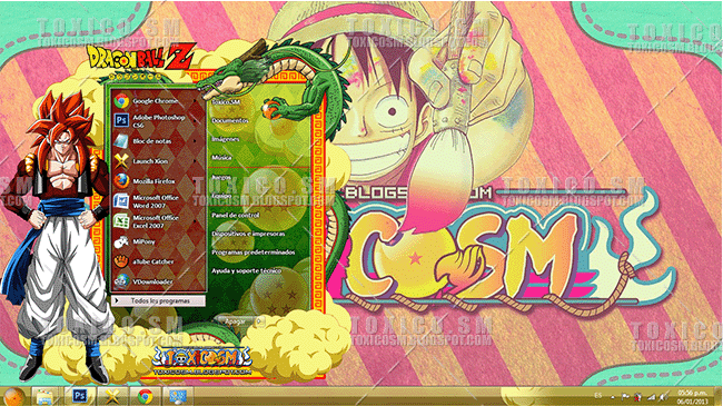 THEME WINDOWS 7 ULTIMATE DRAGON BALL