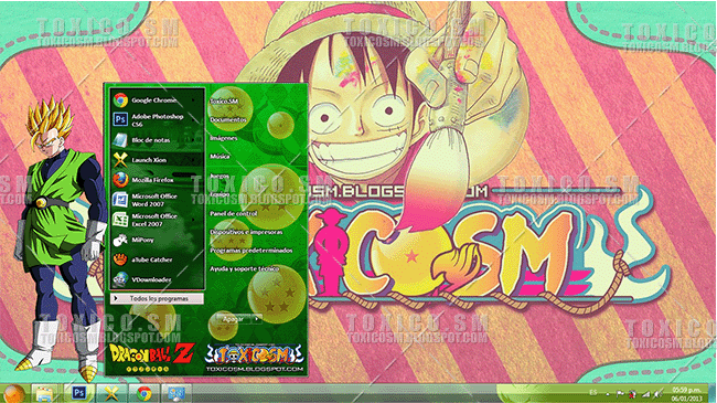 THEME WINDOWS 7 2013 CLASSIC DRAGON BALL