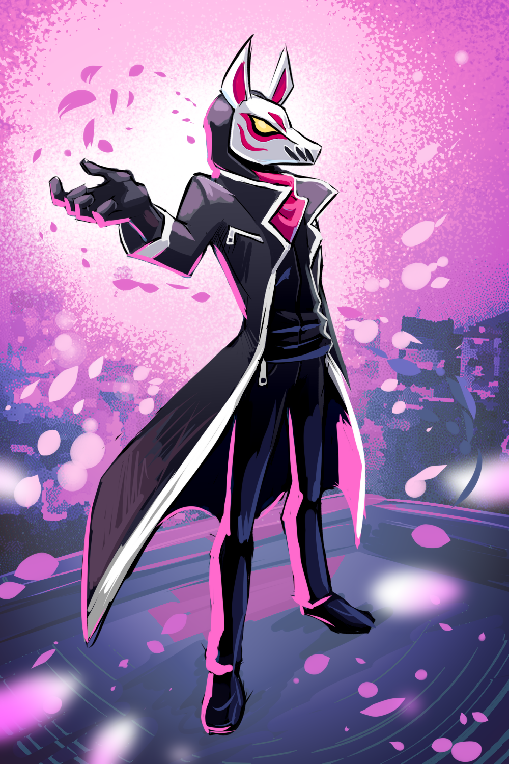 Basically Sephiroth in a Fortnite Mask by TheNeonWerewolf on DeviantArt