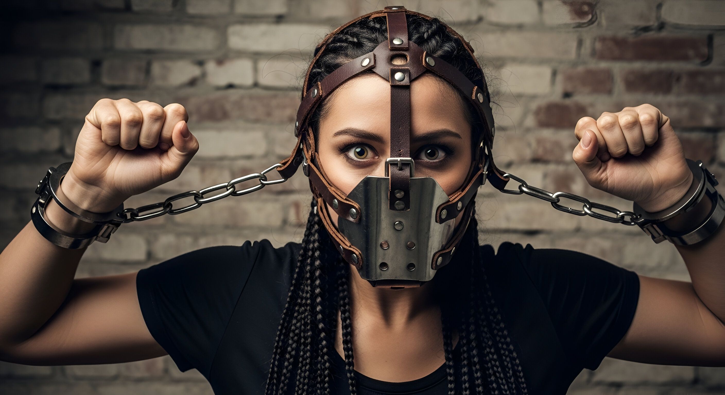 An escape-proof muzzle by steel992 on DeviantArt