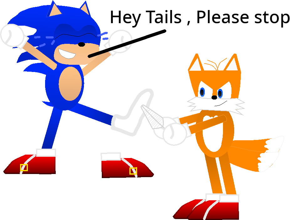 Art Request - Tails tickling Sonic by JohnmakerX on DeviantArt