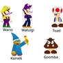 More 5 Mario characters made in Scratch