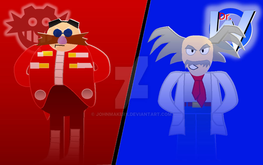 Dr.Eggman and Dr.Wily by JohnmakerX on DeviantArt