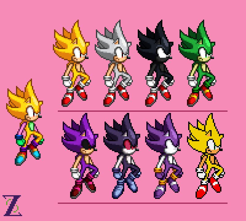 xXTheEmiSpriterXx's Sonic Forms by xXTheEmiSpriterXx