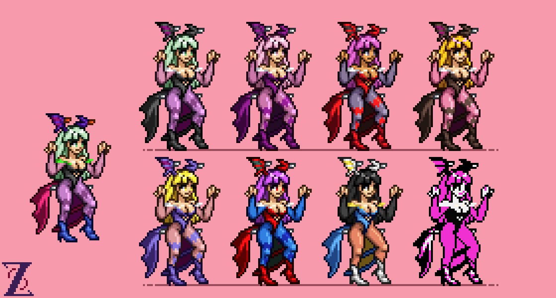 Morrigan Colors Morrigan Aensland by GabrielZr0 on DeviantArt