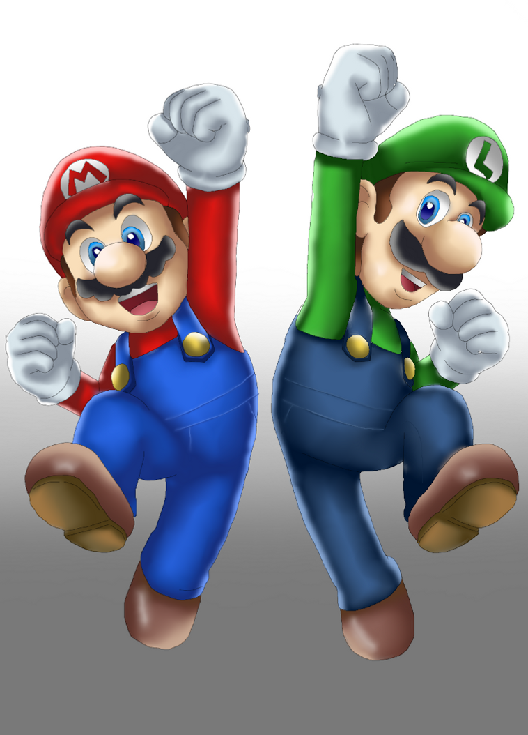 Super Marios Bros Mario and Luigi by SolarFaith on DeviantArt