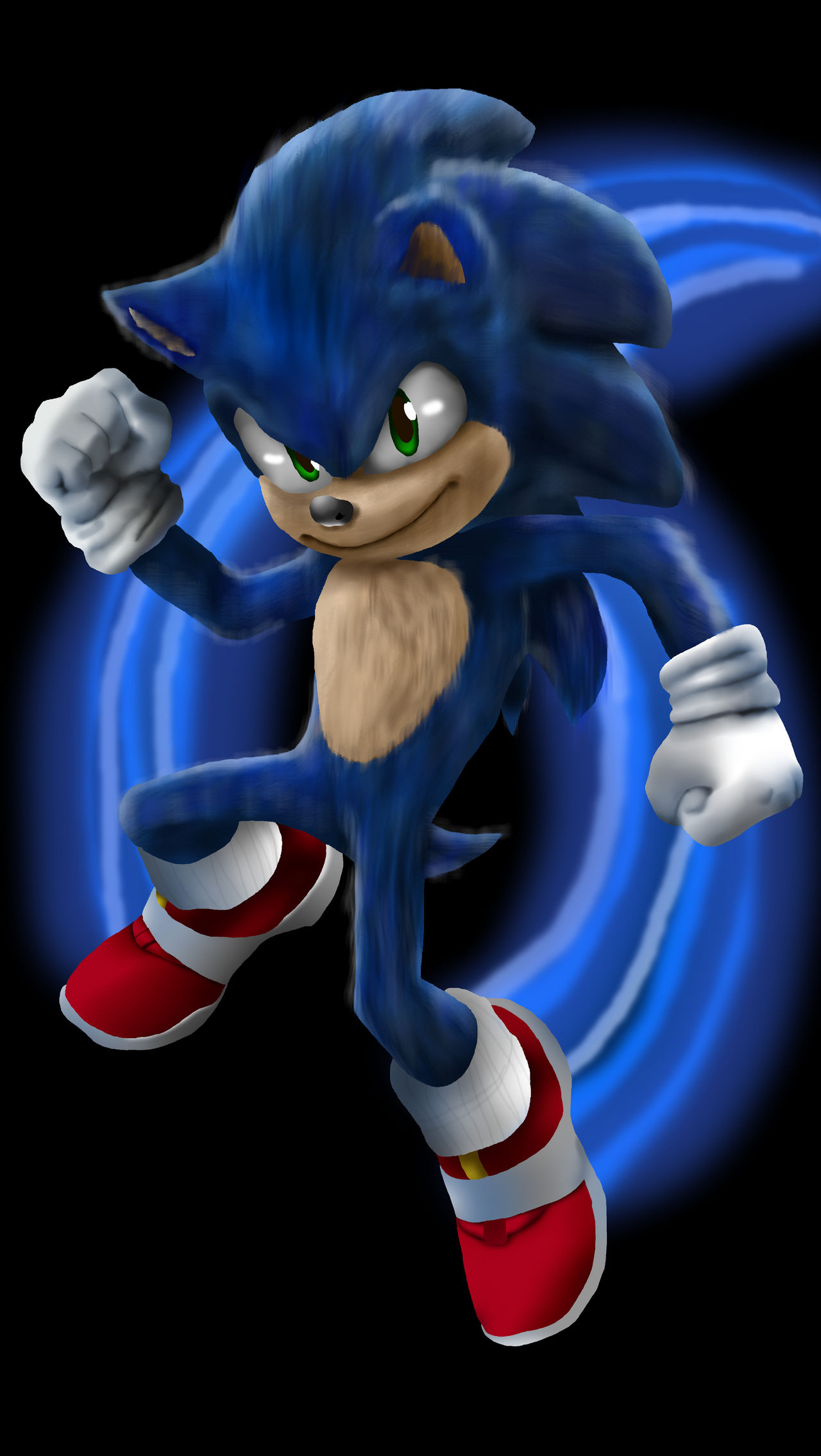 Realistic Sonic V2 by mateus2014 on DeviantArt