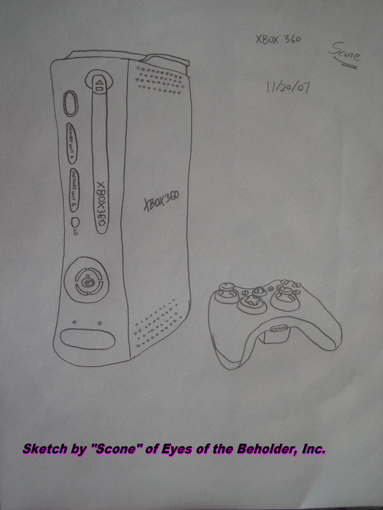 Xbox360 -Sketch- by EyesOfTheBeholderInc on DeviantArt