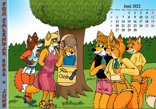 Fox Calendar 2022 - June