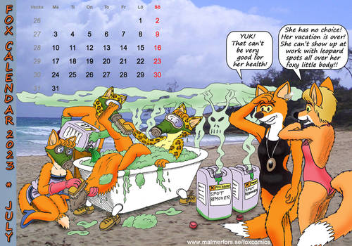 Fox Calendar 2023 - July