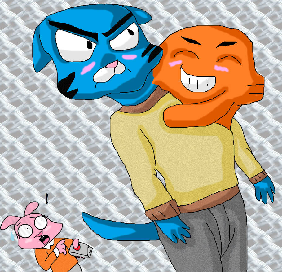 Humanized Darwin and Gumball by @Peargor on twitter : r/gumball