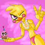Toy Chica striks a cute pose