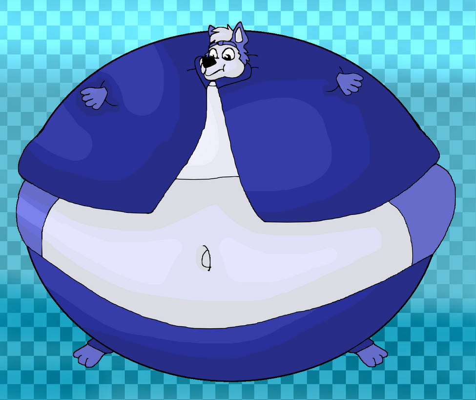 Bush Dog Inflatie Slush the Husky Blueberry Inflation by Mojo1985 on DeviantArt