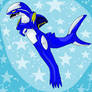 Anthro Blue Shark Wildzord Hanging out