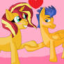 Flash Sentry and Sunset Shimmer as a couple