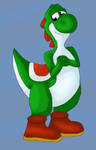 Yoshi (DIC's SMW) Hanging Out by Mojo1985