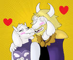 Asgore and Toriel together Time by Mojo1985