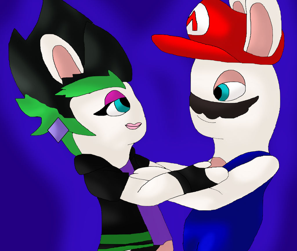 Mario Rabbids Human Rabbid Mario dancing with Edge by Mojo1985 on DeviantArt