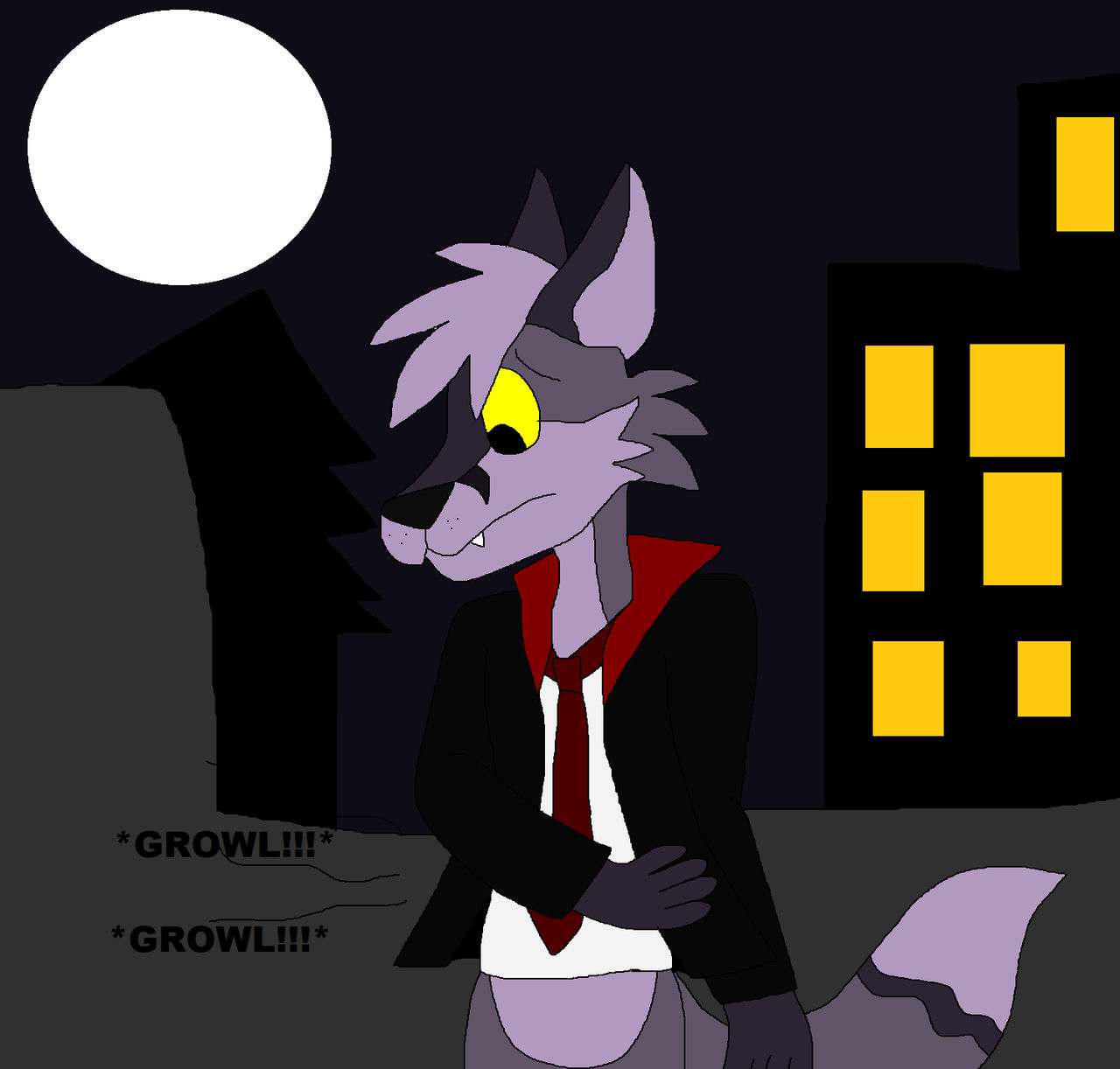 Russell the fox tf into a werewolf by Mojo1985 on DeviantArt