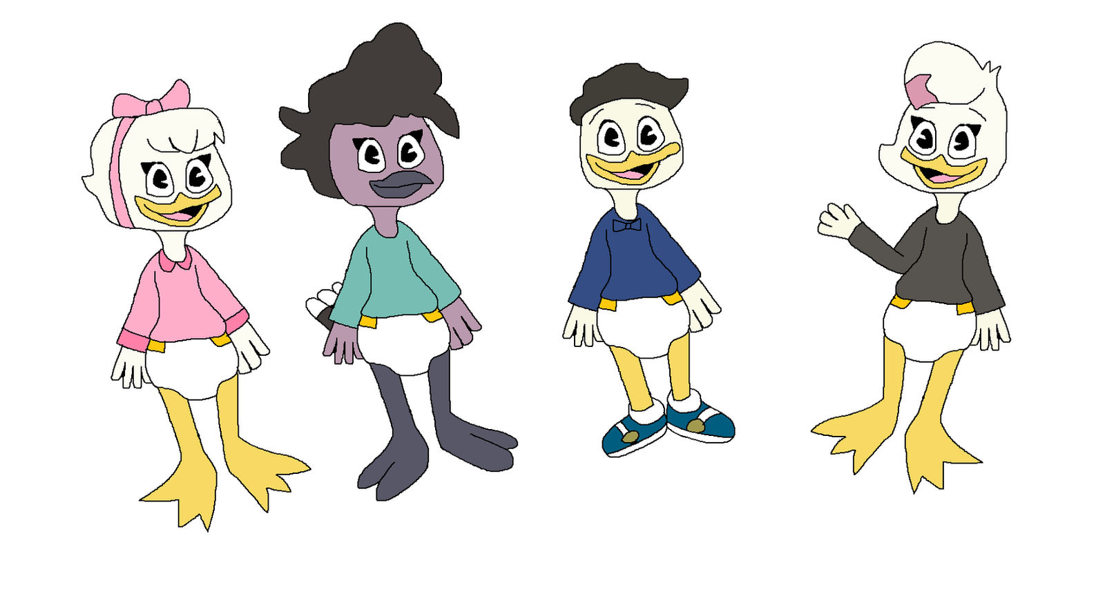 Sircharles17, Webby, Lena, and Violet as babies by Mojo1985 on DeviantArt