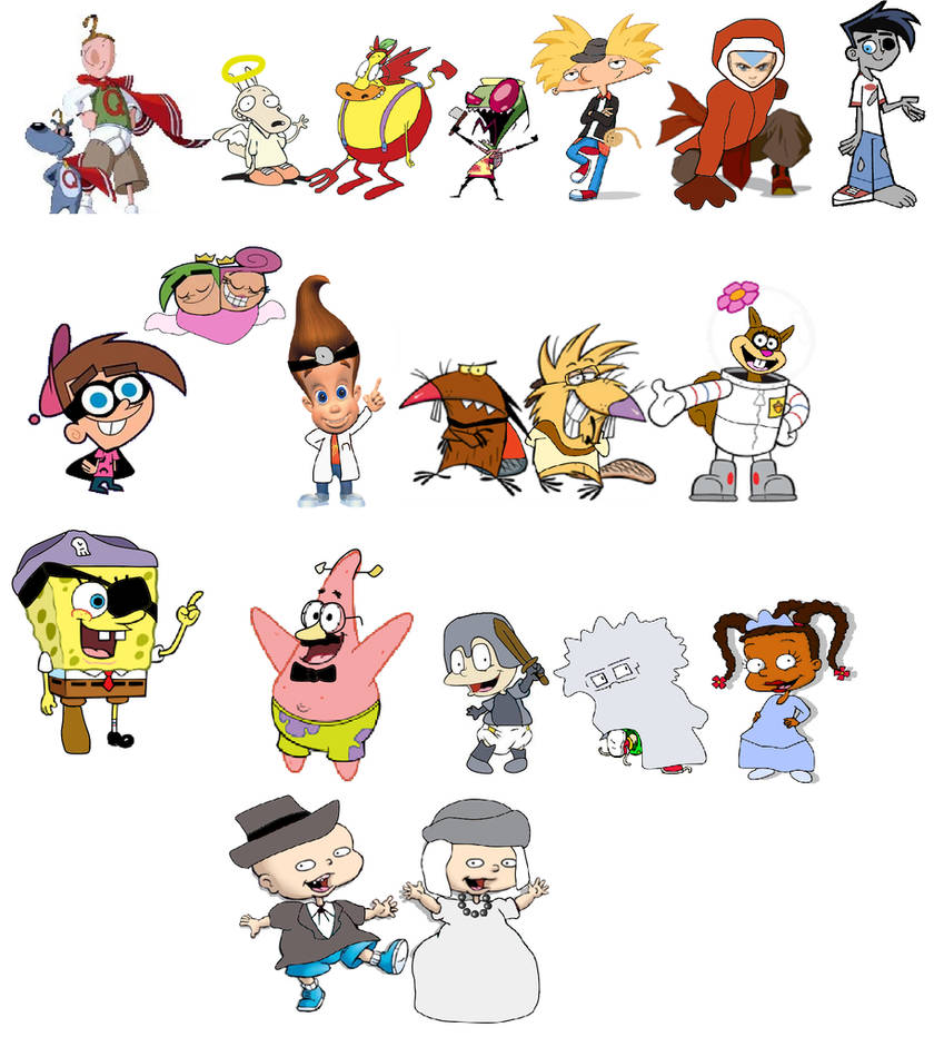 Nicktoons in Halloween costumes by Mojo1985 on DeviantArt