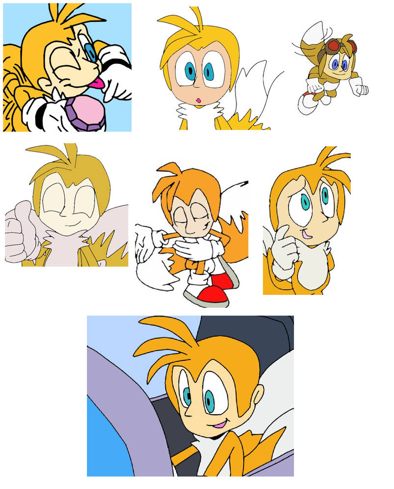 Tails Headshot Human head Tails in different poses 11 by Mojo1985 on DeviantArt