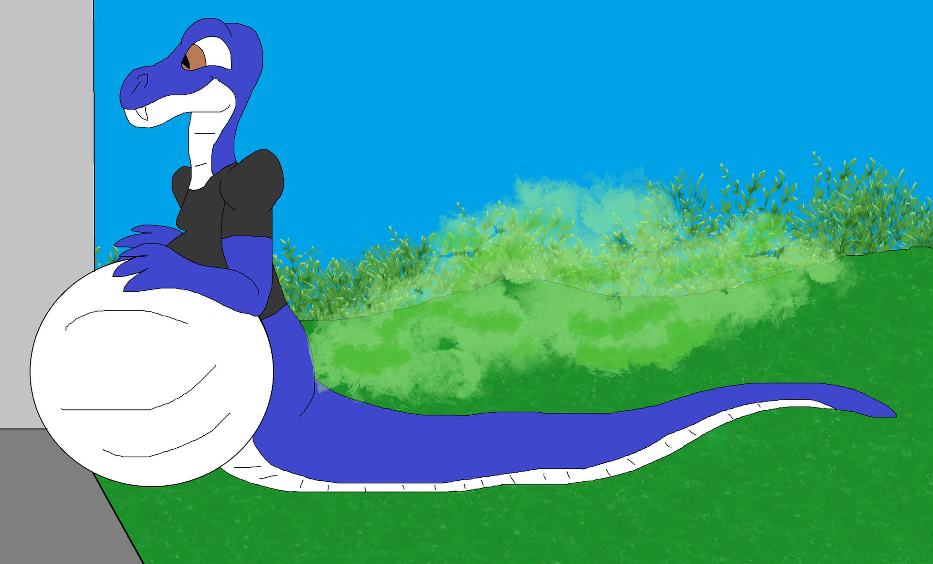 Anthro Python Sean as an anthropomorphic python by Mojo1985 on DeviantArt