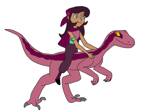 Woman Riding Raptor Marcella riding a raptor by Mojo1985 on DeviantArt
