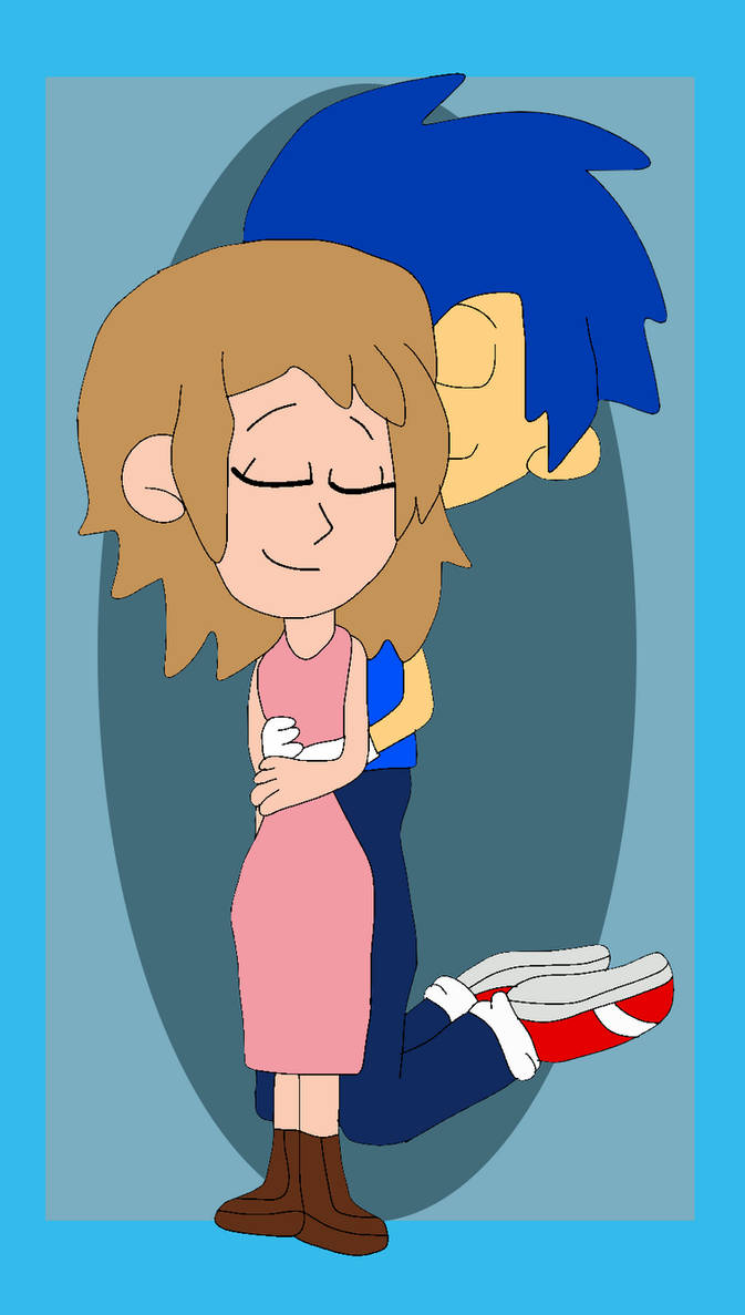 Human Sonic the Hedgehog cuddling Serena by Mojo1985 on DeviantArt