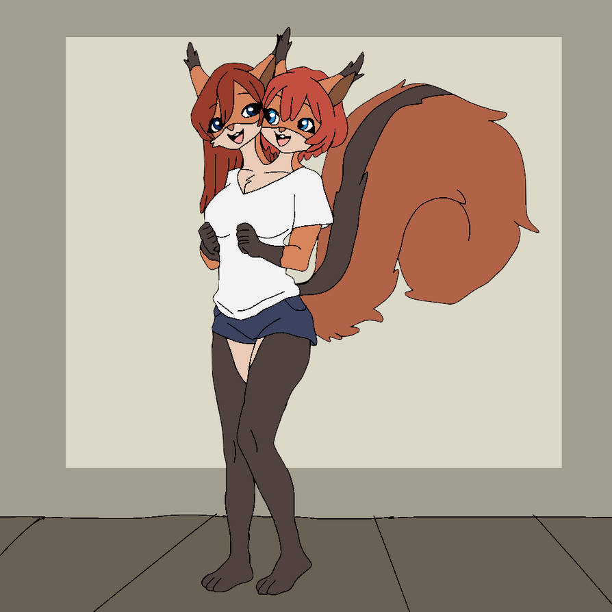 Deviantart Risumon Squirrel Conjoined squirrels by Mojo1985 on DeviantArt