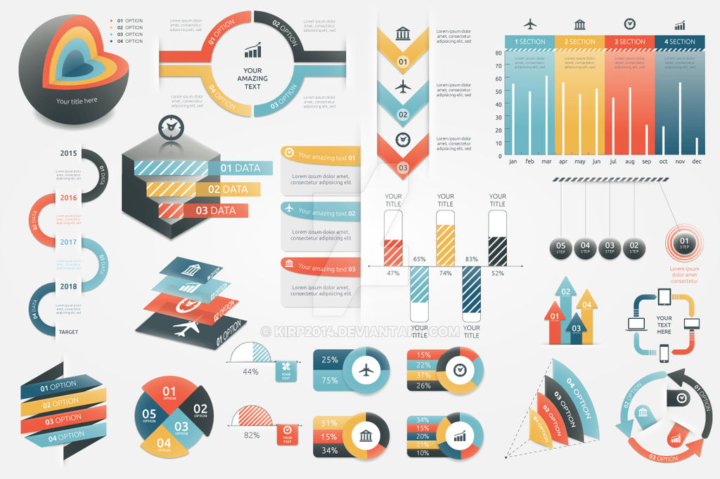 Components Inforgraphic Infographic Elements (v3) by kirp2014 on DeviantArt