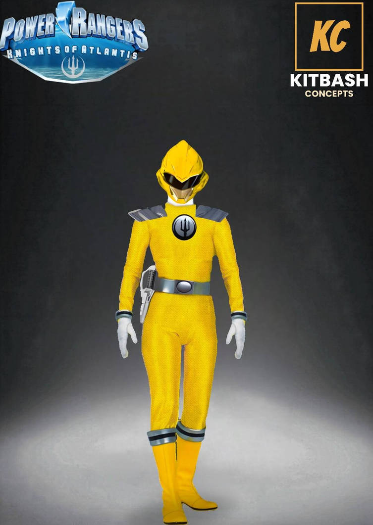 OC Power Ranger Yellow Dolphin Ranger by KitBashConcepts on DeviantArt