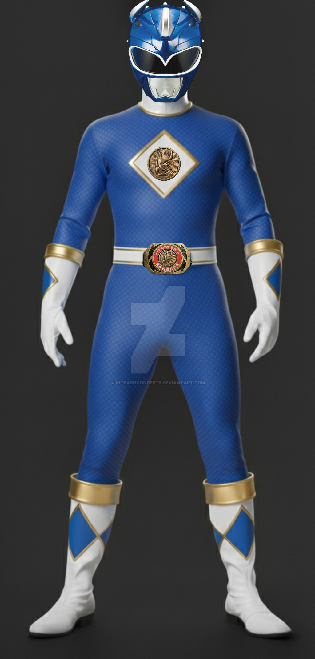 Blue Ranger Traceable MMPR BLUE RANGER REDESIGN by KitBashConcepts on DeviantArt