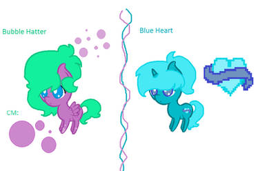 NEW OC Bubble Hatter and Blue Heart