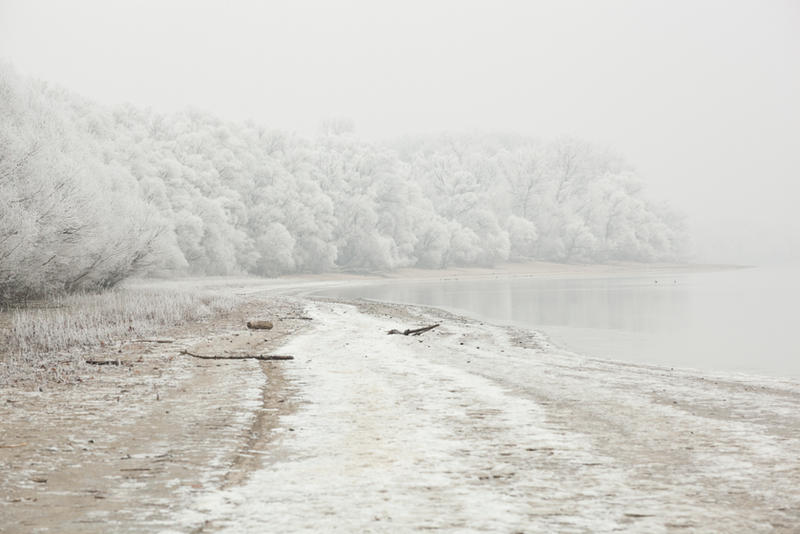 Frozen river