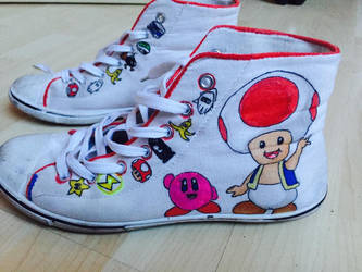 Paire Yoshi et Toad (gauche Toad)